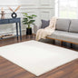 Heavenly Solid Cream Plush Rug