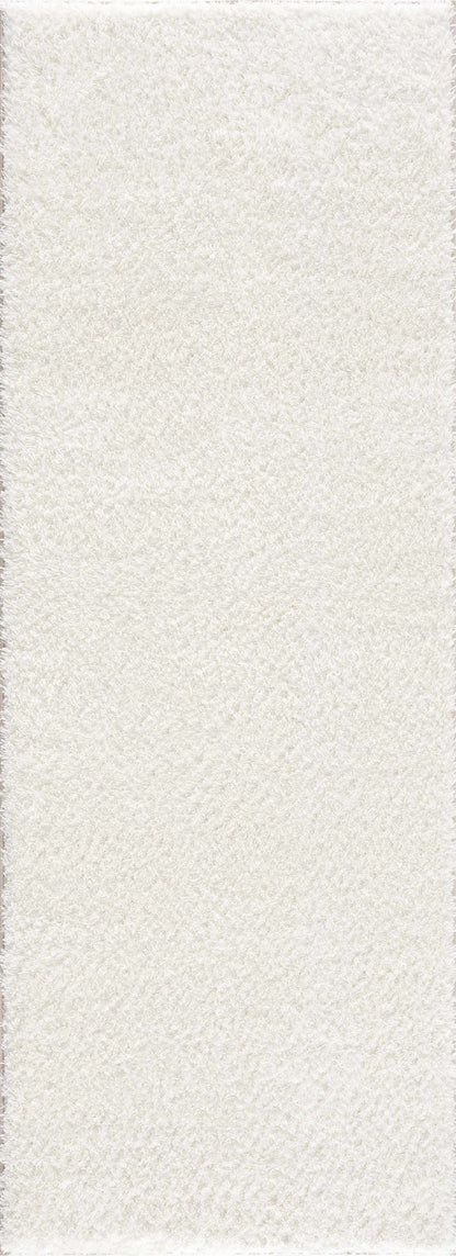 Heavenly Solid Cream Plush Rug