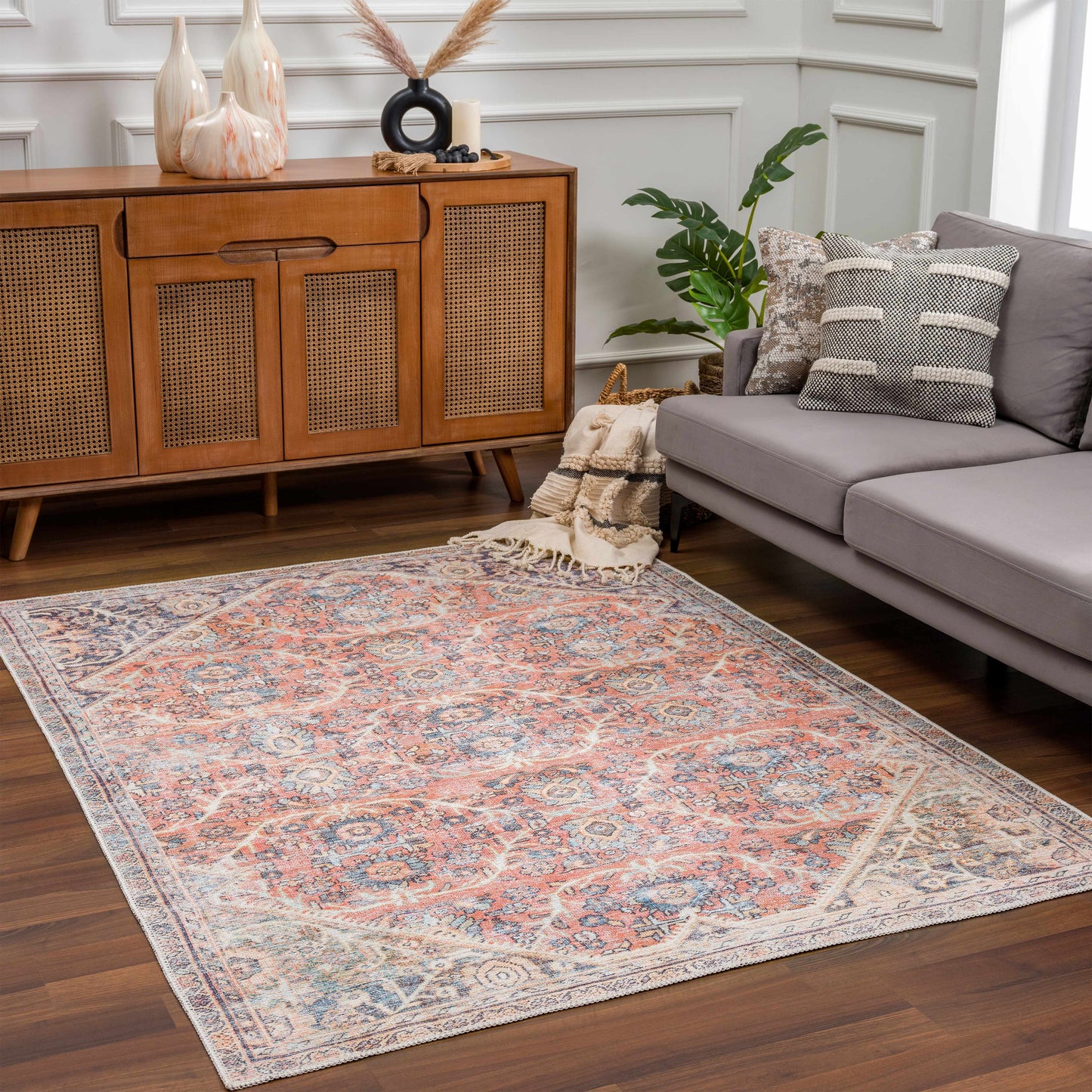 Konstantina Washable Area Rug - Clearance