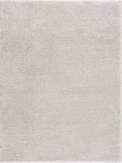 Heavenly Solid Beige Plush Rug