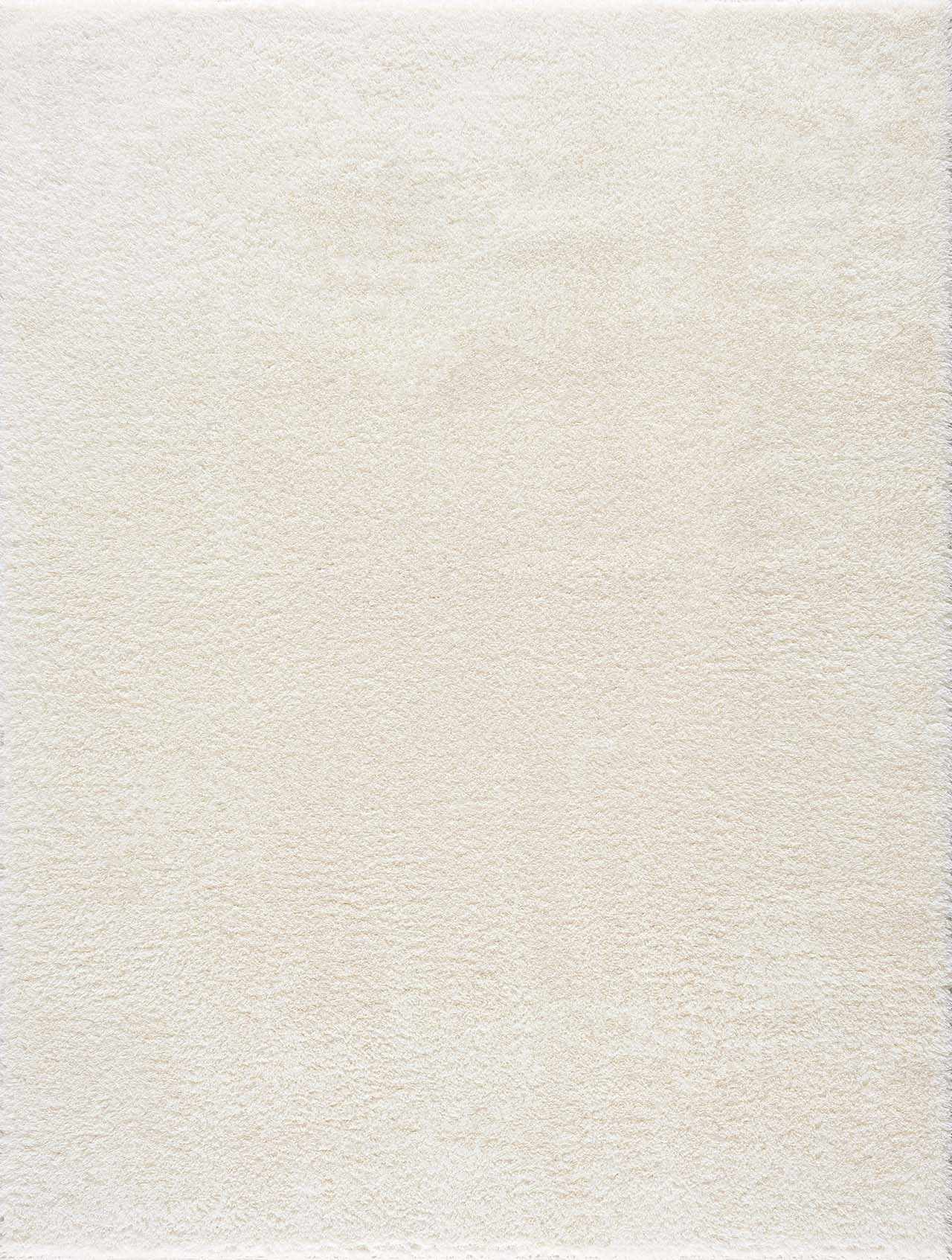 Heavenly Solid Cream Plush Rug