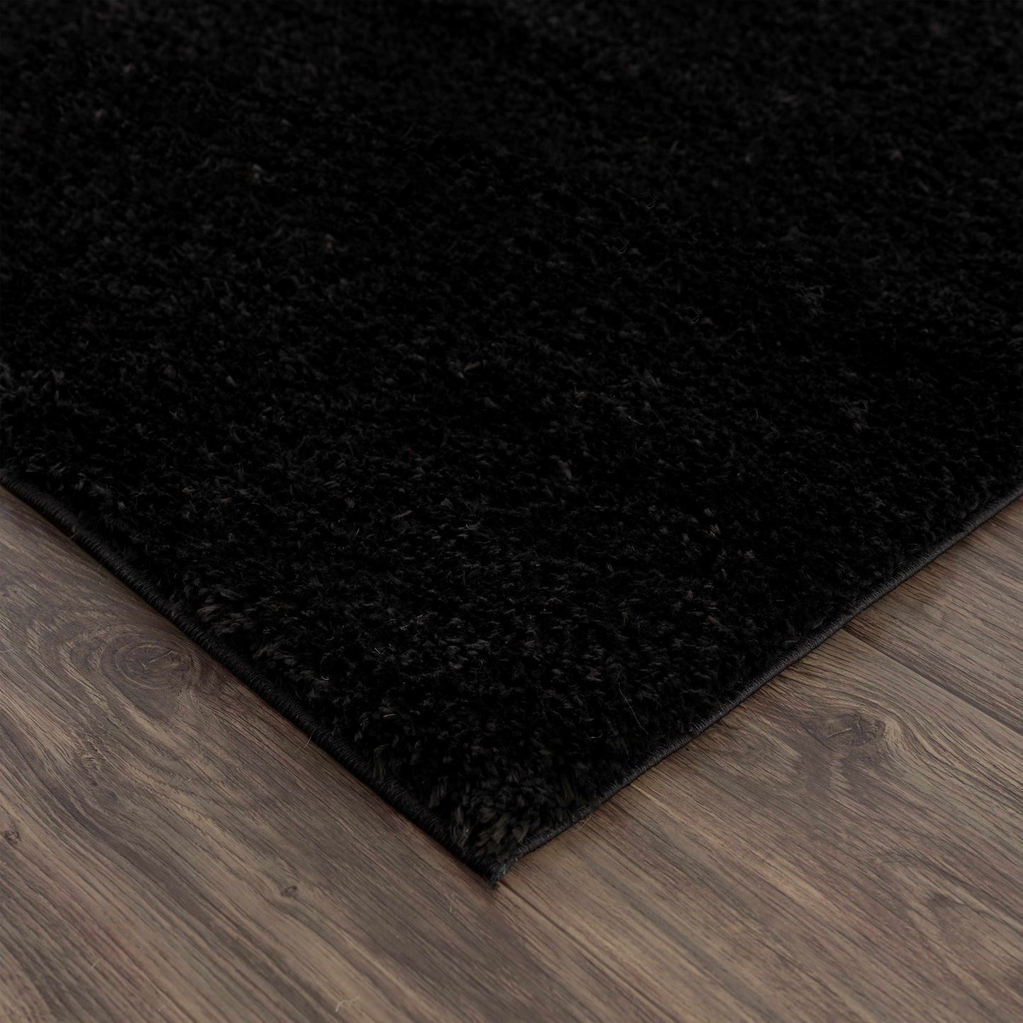 Alfombra de felpa Heavenly Solid Black - Liquidación