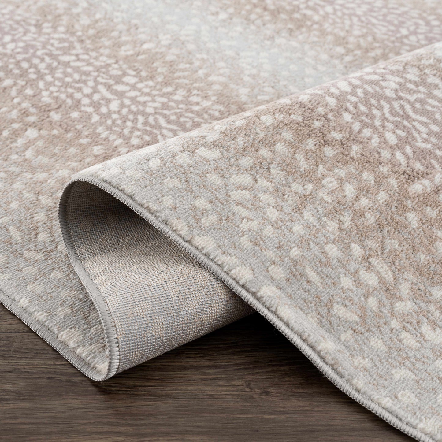 Pointblank Tan Leopard Print Rug