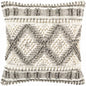 Sagamore Cream Trellis Wool&Cotton Throw Pillow