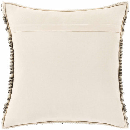 Sagamore Cream Trellis Wool&Cotton Throw Pillow