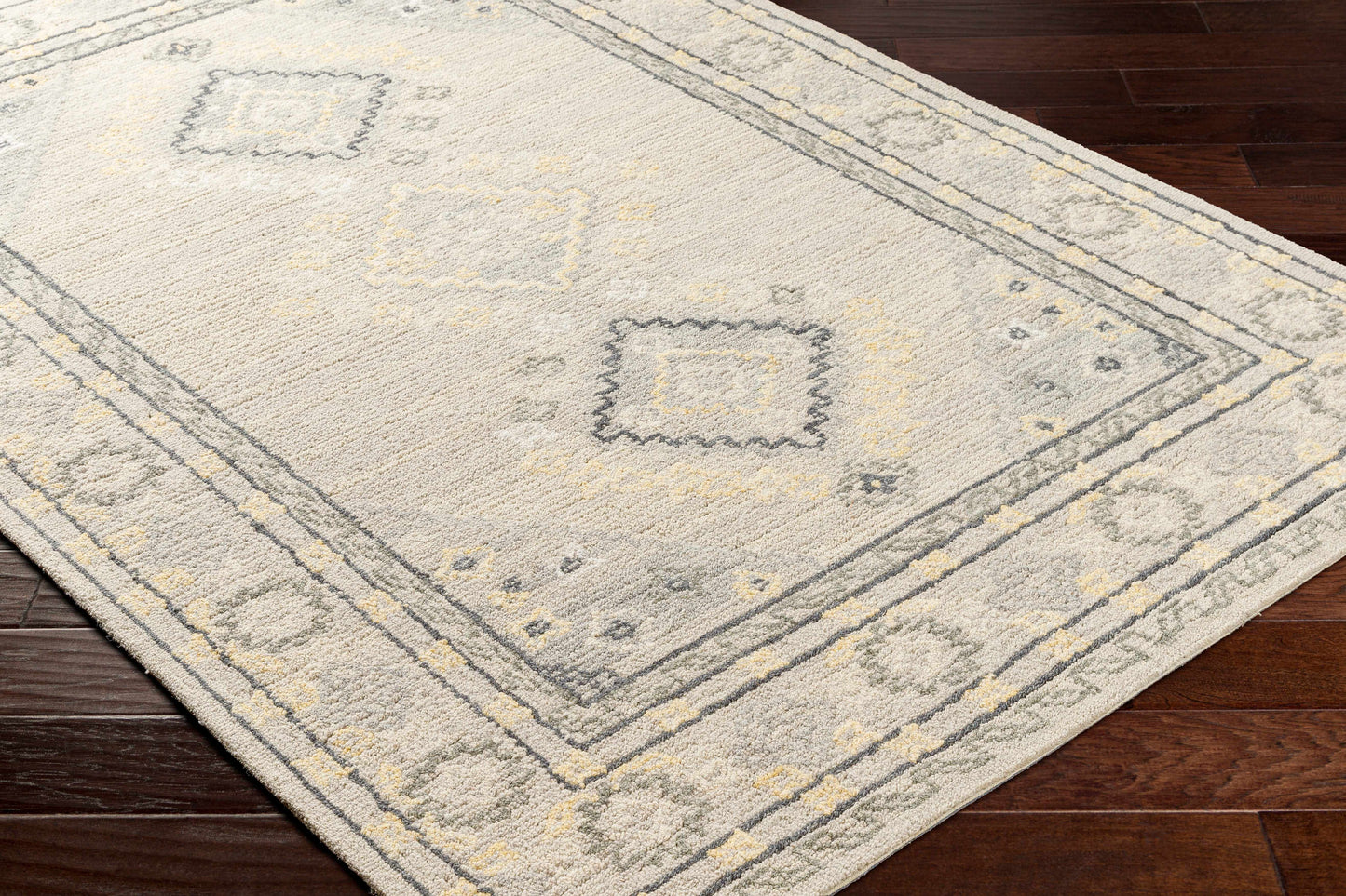 Alena Gray Wool Blend Area Rug