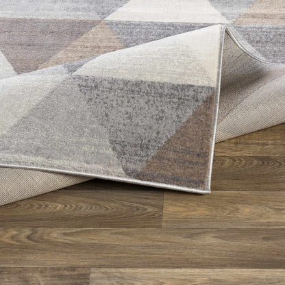 Sells Gray&Brown Triangles Area Carpet