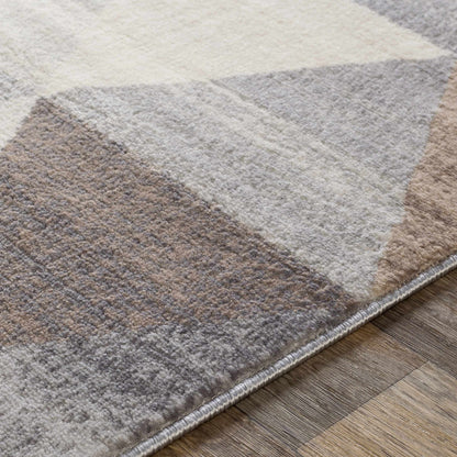 Sells Gray&Brown Triangles Area Carpet