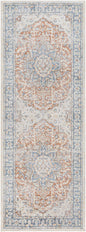 Emke Rust Washable Area Rug - Clearance