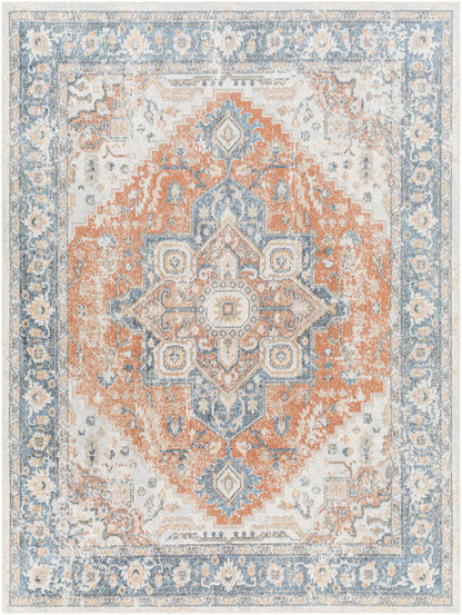 Ezri Rust Washable Area Rug