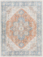 Ezri Rust Washable Area Rug