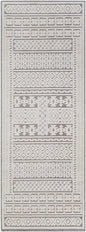 Bahar Cream & Gray Washable Area Rug - Clearance