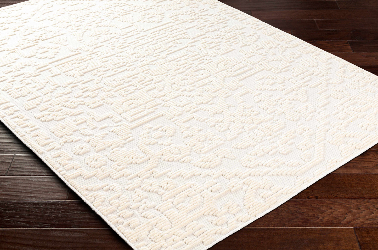 Beren Cream Washable Area Rug