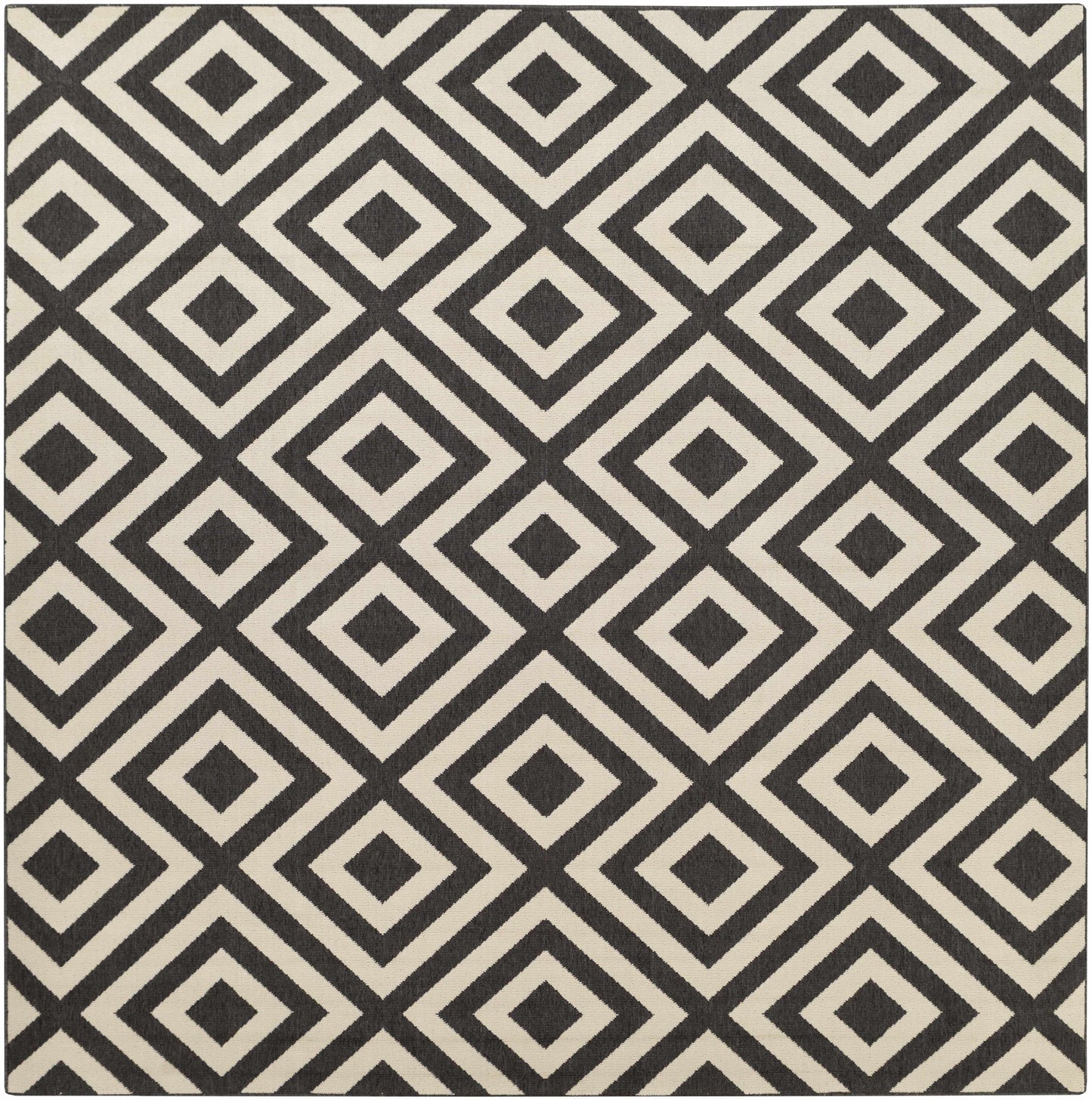 Spilsby Black Trellis Outdoor Rug