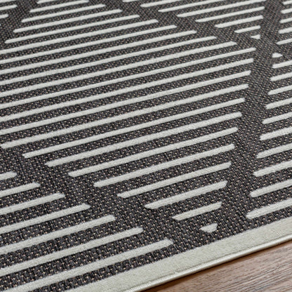 Anah Black Outdoor Rug