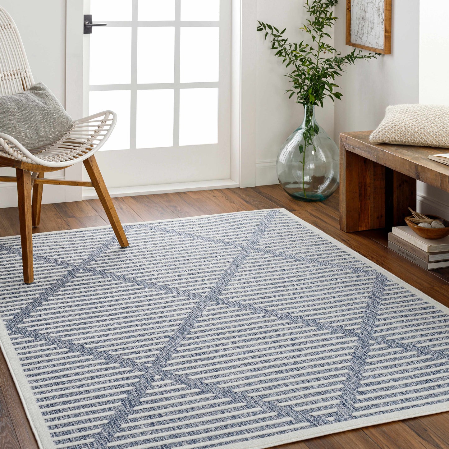 Anah Blue Outdoor Rug