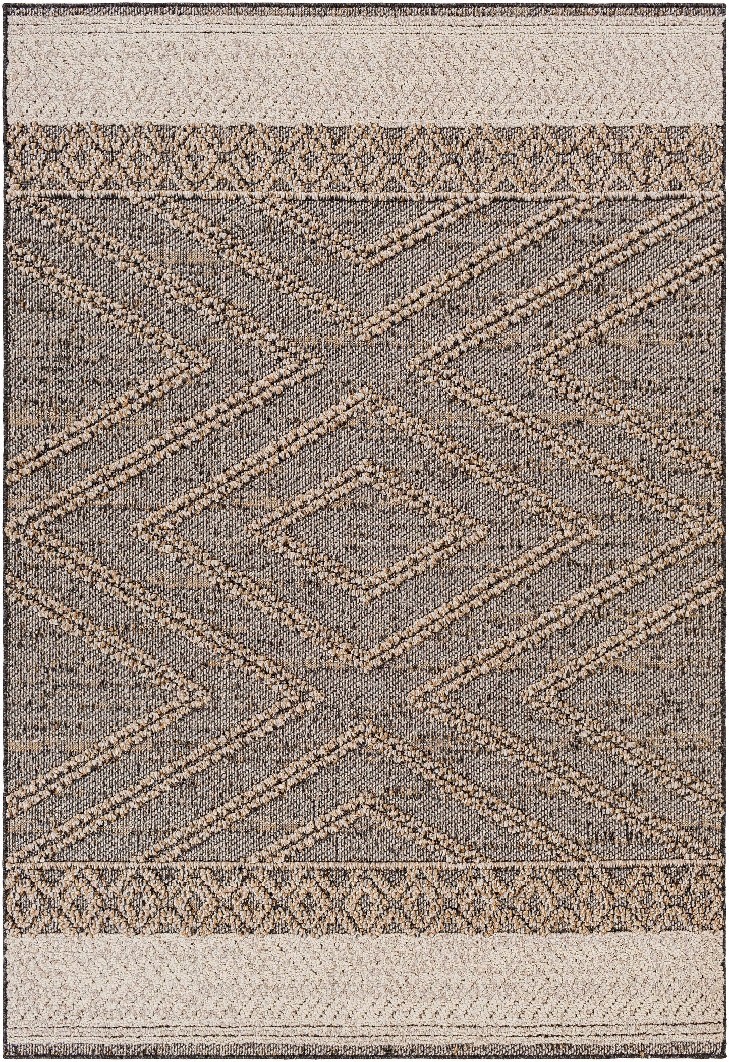 Alfombra Areli color carbón beige