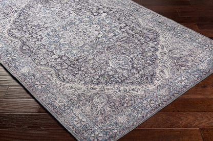 Blue Tavas Medallion Washable Area Rug - Clearance