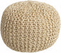 Watseka Jute Knitted Pouf